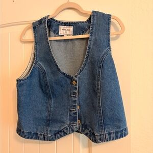 GOGO JEANS Blue Denim Vest